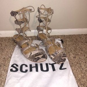 Schutz Erlina lace up Sandals